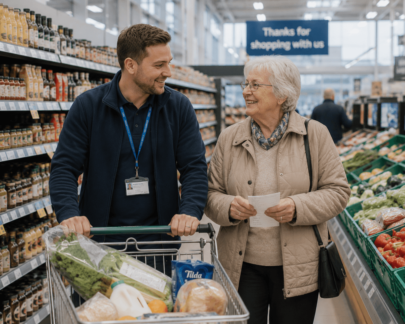 Help with grocery shopping and everyday errands